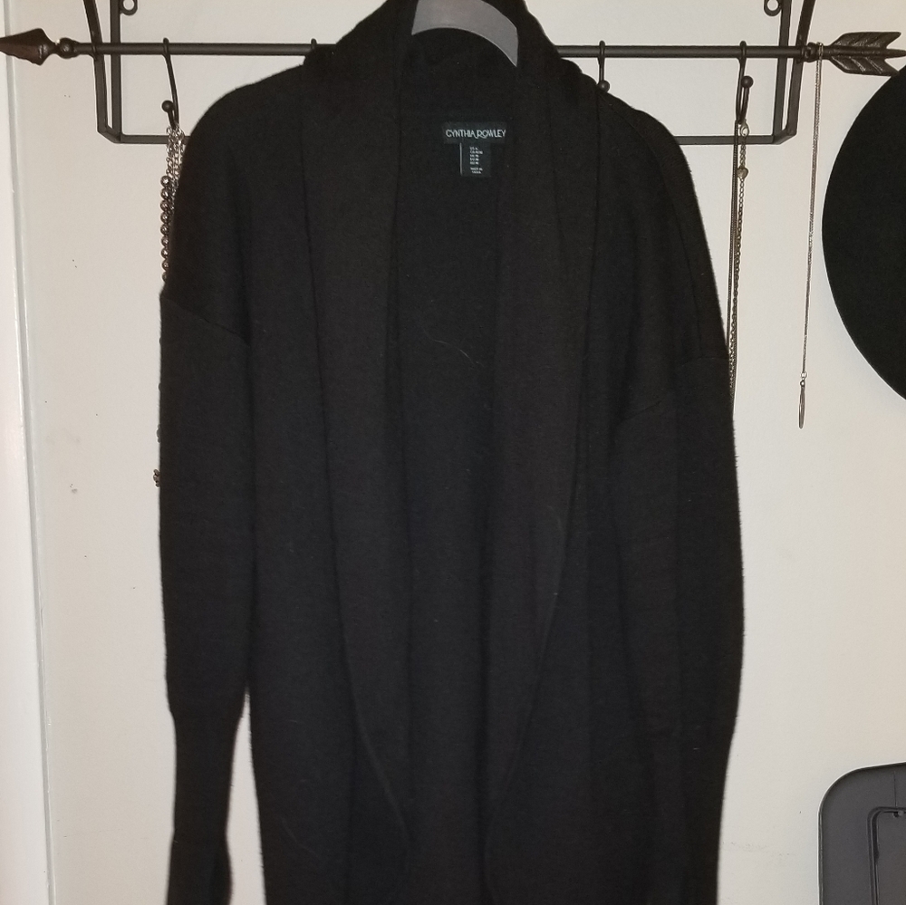 Cynthia Rowley black cardigan